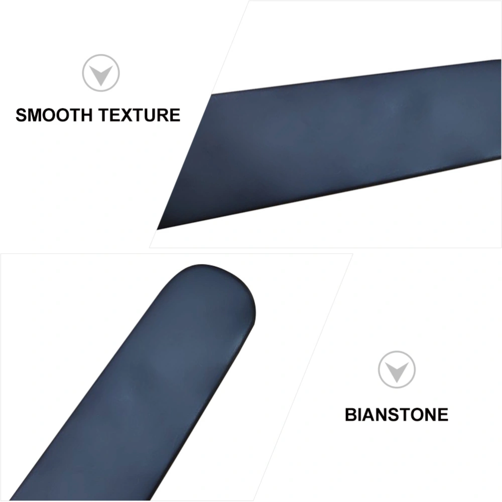 1Pc Bianstone Scraping Board Energy Stone Guasha Scraping Body Massager (Black)