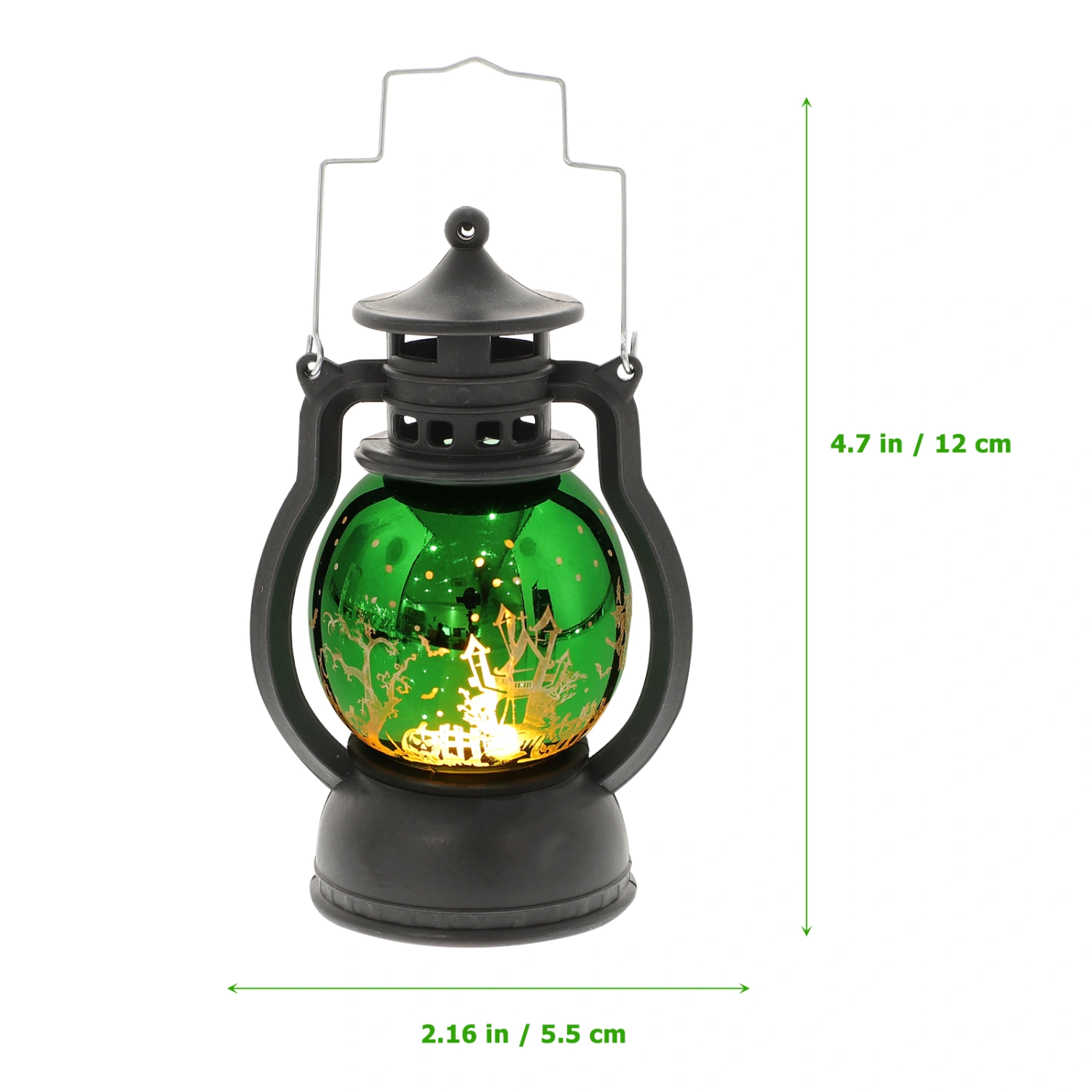 Halloween Witch Lantern Light Portable Battery Powered Light Hanging Lantern Lamp