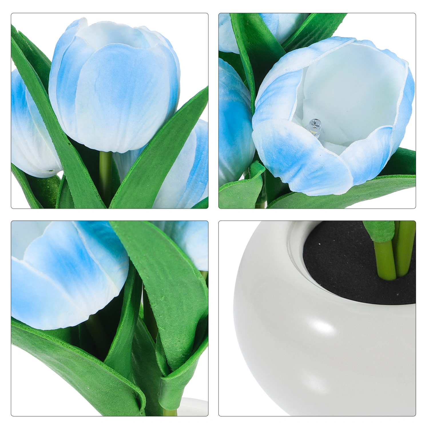 Tulip Table Lamp Flower Desk Lamp Flowerpot Lamp Night Light Women Bedroom Decor