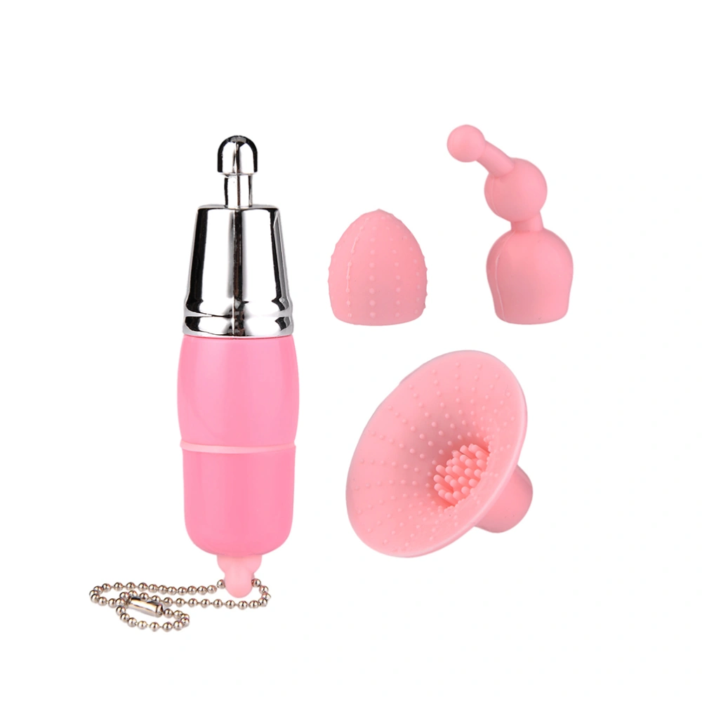 Mini Cucurbit Three-piece Adult Sex Toy Set Waterproof Vagina And Clitoris Massagers With 3pcs Replaceable Massaging Heads Sex Wand Pocket Toy G Spot Stimulator For Women (Pink)