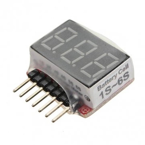 1S-6S 2.8V-25.2V RC Lipo Battery Voltage Monitor Indicator Checker Tester