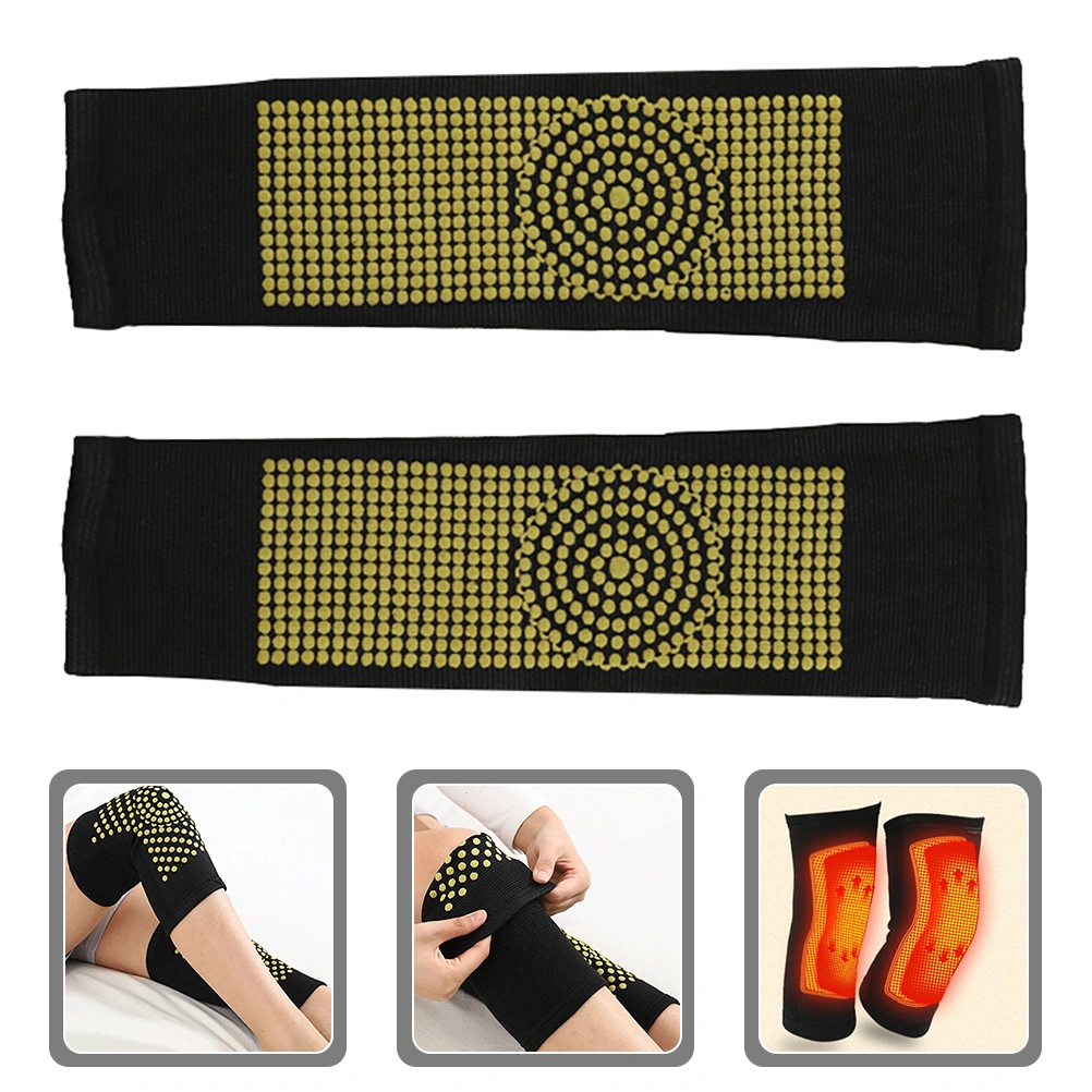 1 Pair Heated Leg Guards Heated Knee Wrap Winter Knee Cover Anti-Cold Leg Protector