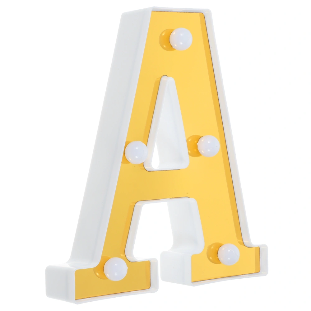 Alphabet Letter A Led Light Led Desk Table Light Decorative Led Lamp Party Decorative Lamp