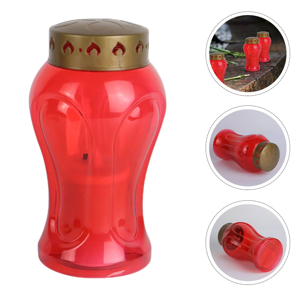 Led Flameless Candle Battery Operated Candle Light Cemetery Candle Lamp Decoration