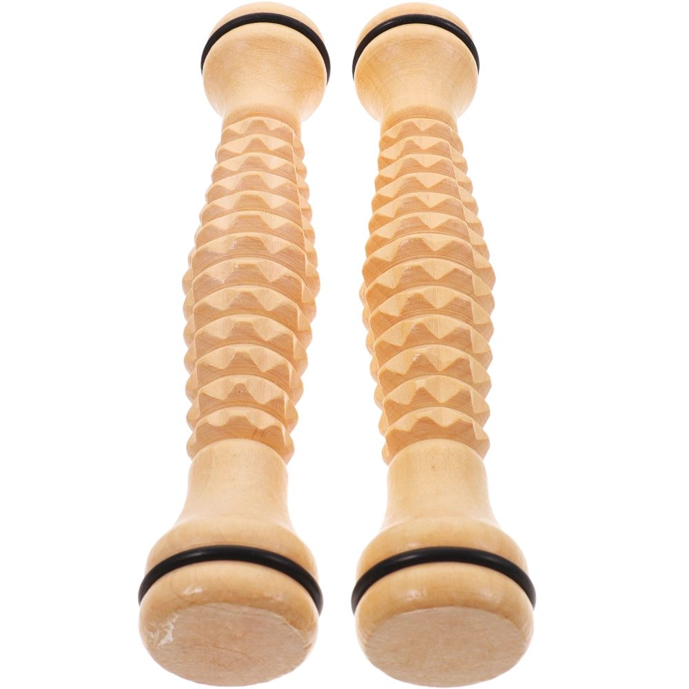 2Pcs Portable Back Massage Roller Back Stretching Tool Useful Muscle Massage Roller