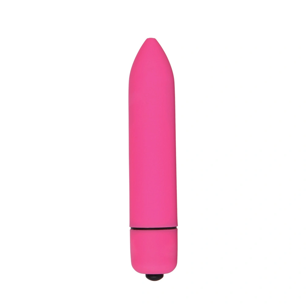 Electric Handheld Vibrator 10 Portable Massager Quiet Vibration Tool Silicone Vibrating Sex Toy (Rose Red)