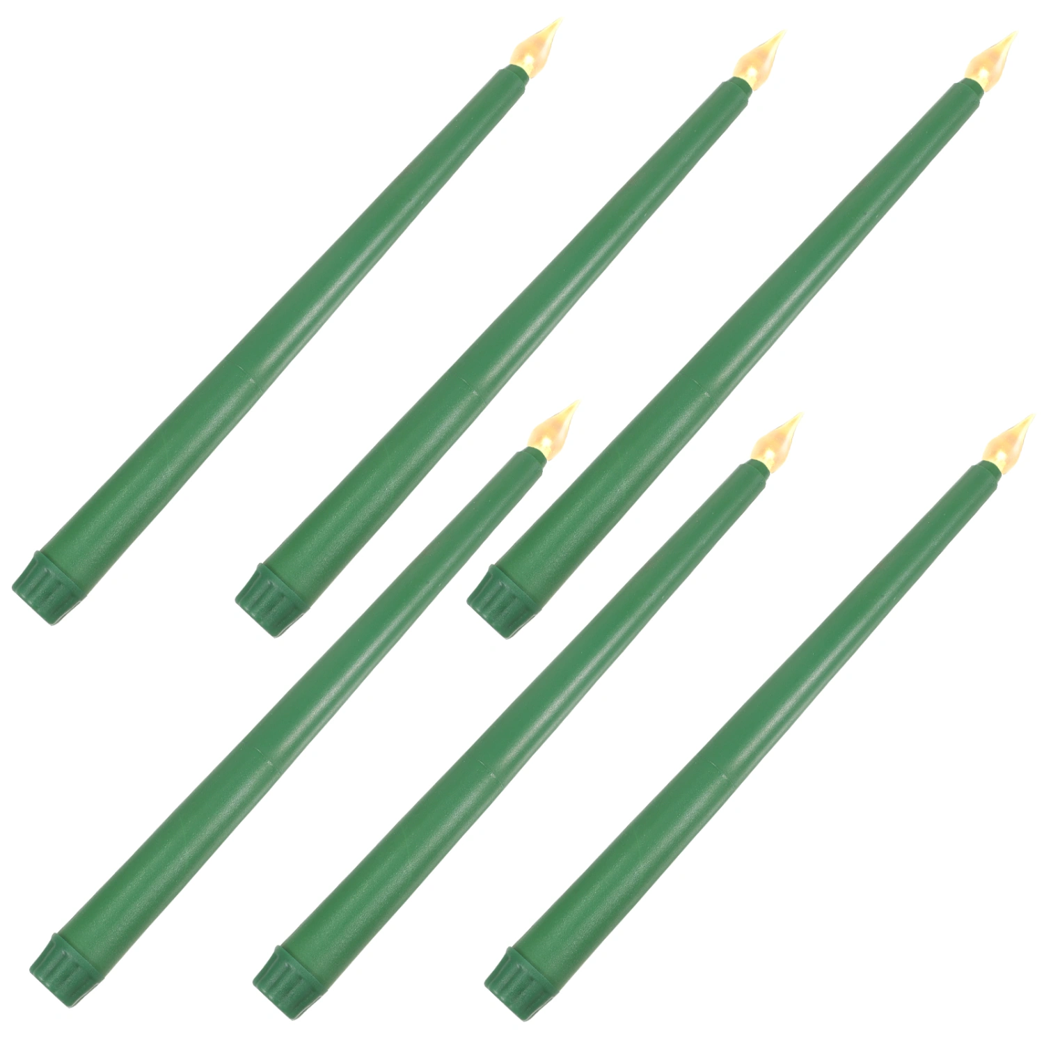 6Pcs Flameless Taper Candles Battery Operated Candle Light Fake Candle Lamp Decor