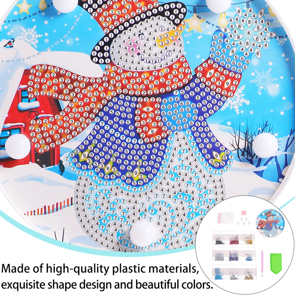 Christmas Bead Painting DIY LED Night Light Kit Adornment (without Battery)