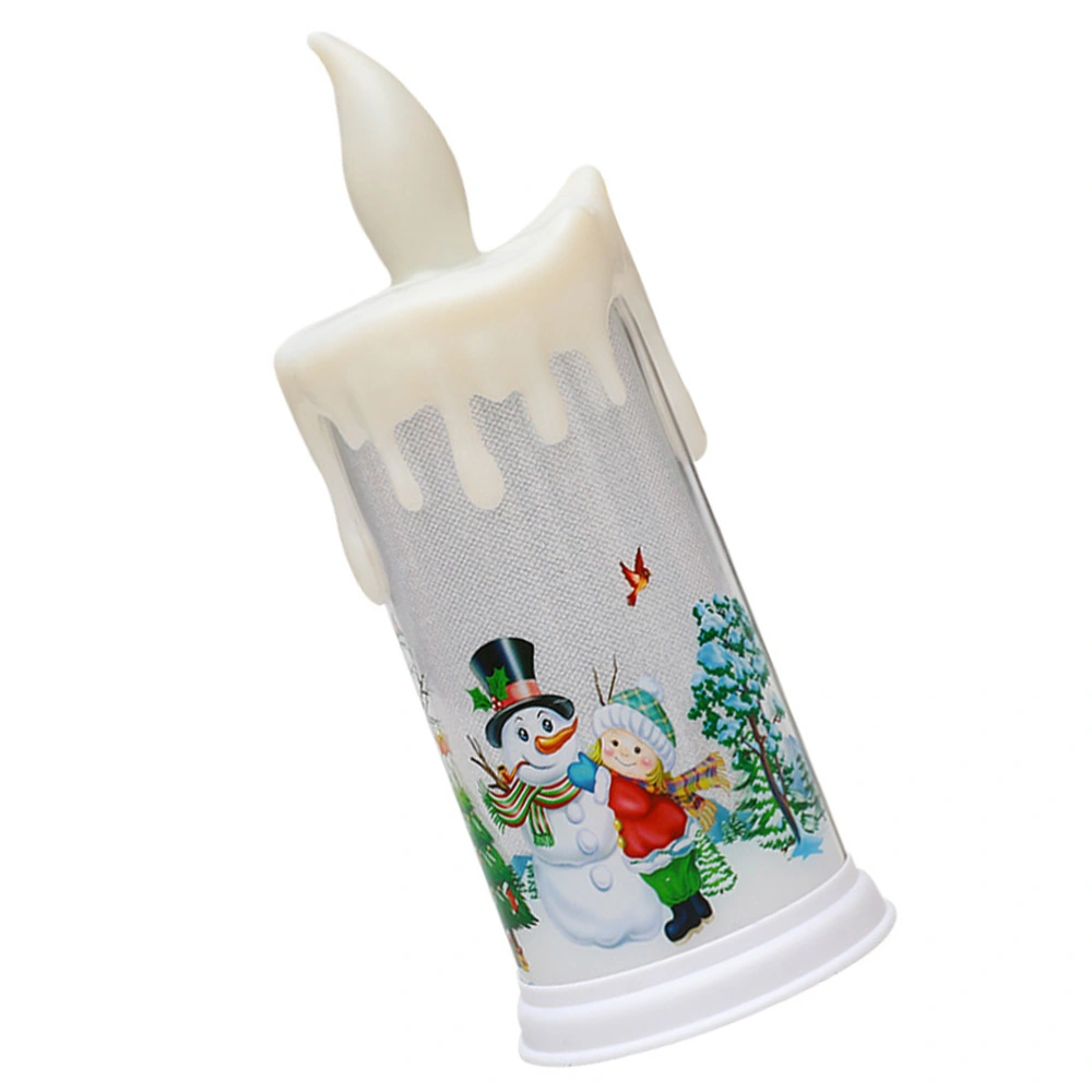 Christmas Candle Light Creative Candle Lamp Christmas Ornament without Battery