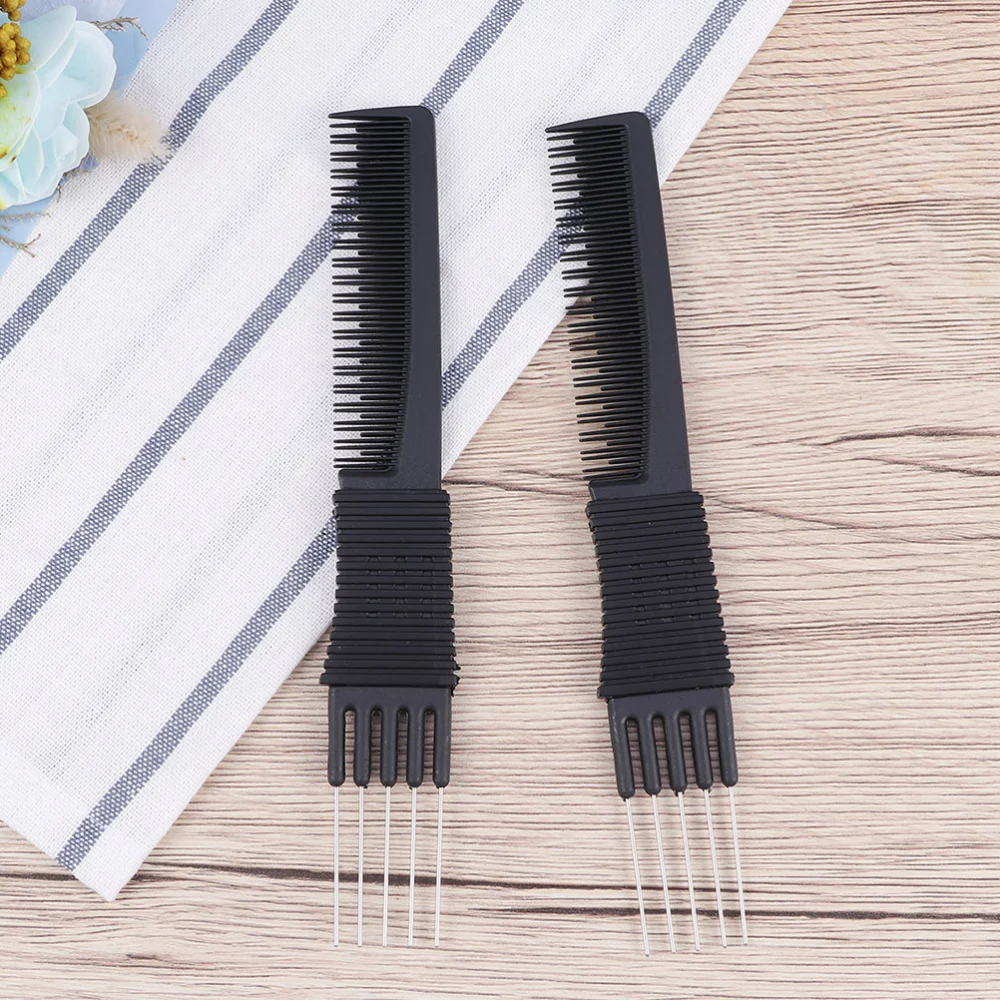 3Pcs Multi-style Comb Studio Special Pick Comb Black Hair Comb for Salon