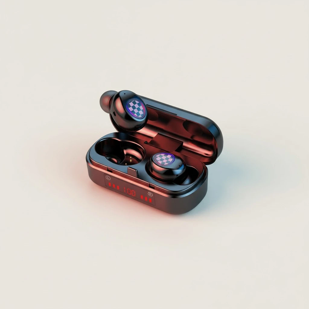 1 Set Waterproof Wireless Earphone Noise Reduction Headset for Sports (Black)