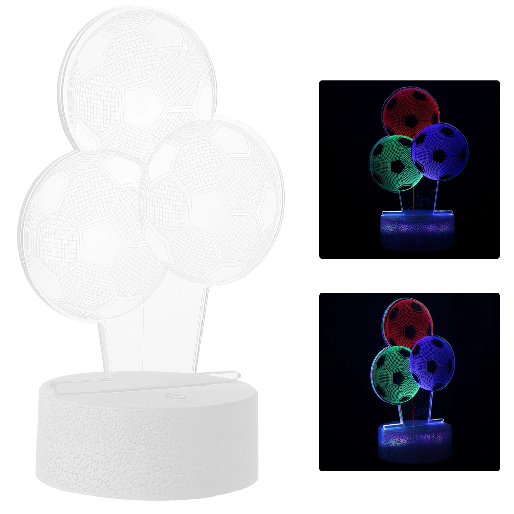 Touching Light LED 3D Effect Footballs Night Light Creative Visual Touch Lamp