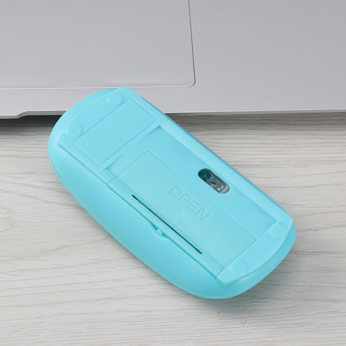 Ultra Thin Slim Mini 2.4GHz 1200 DPI USB Wireless Optical Mouse Mice Receiver for Computer PC Laptop (Green)