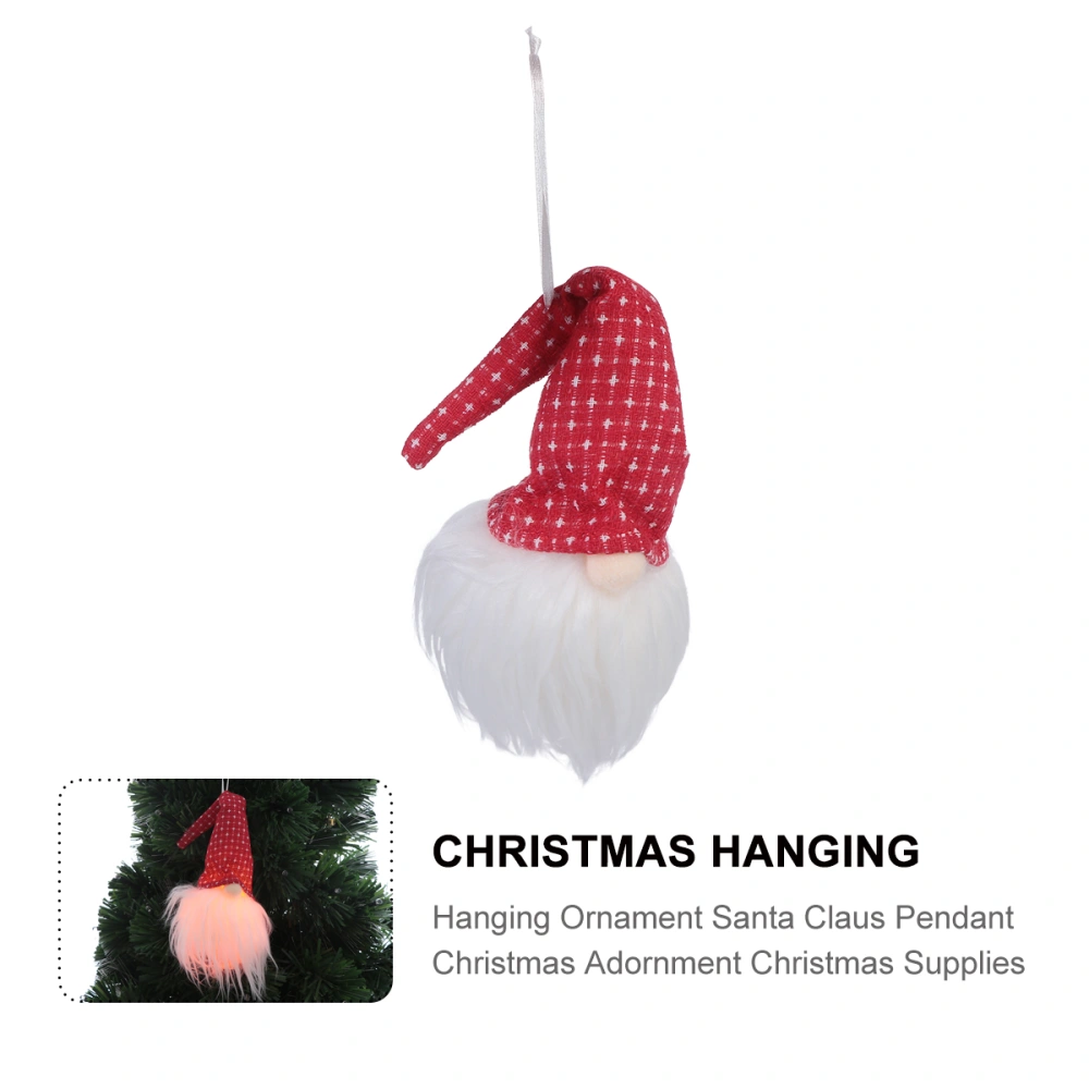 1pc Hanging Ornament Santa Claus Pendant Christmas Adornment Christmas Supplies