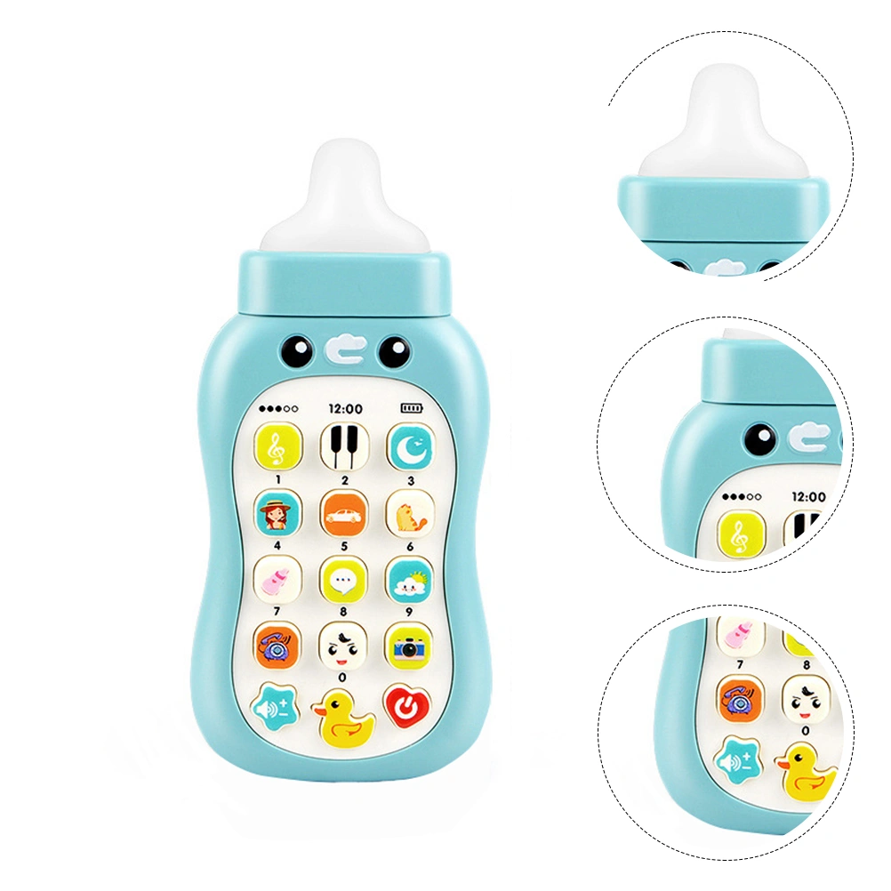 Baby Phone Toy Feeding Bottle Phone Toy Kid Bilingual Phone Toy for Home