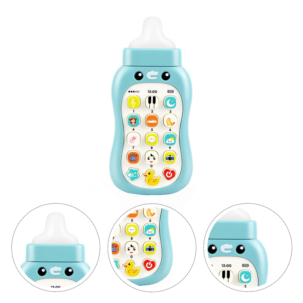Baby Phone Toy Feeding Bottle Phone Toy Kid Bilingual Phone Toy for Home