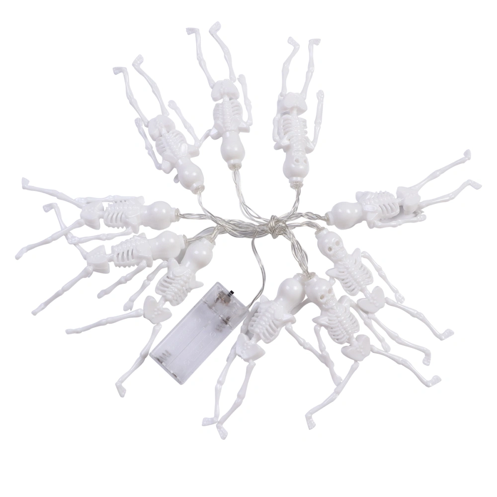 3M 20 Pcs Halloween Skeleton String Lights Battery Operated Indoor Decor