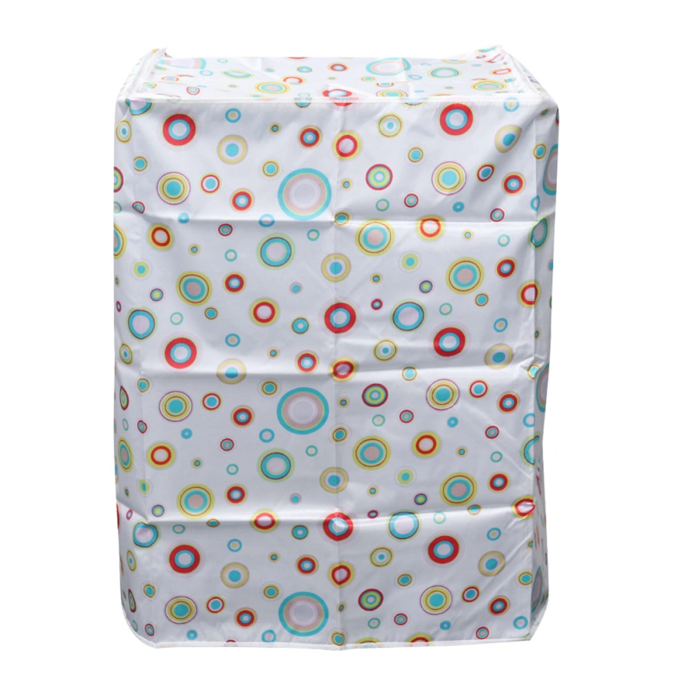 55×58×87cm Fully Automatic Washing Machine Cover Polyester Satin Cloth Waterproof Washing Machine Case Protector (Dot)