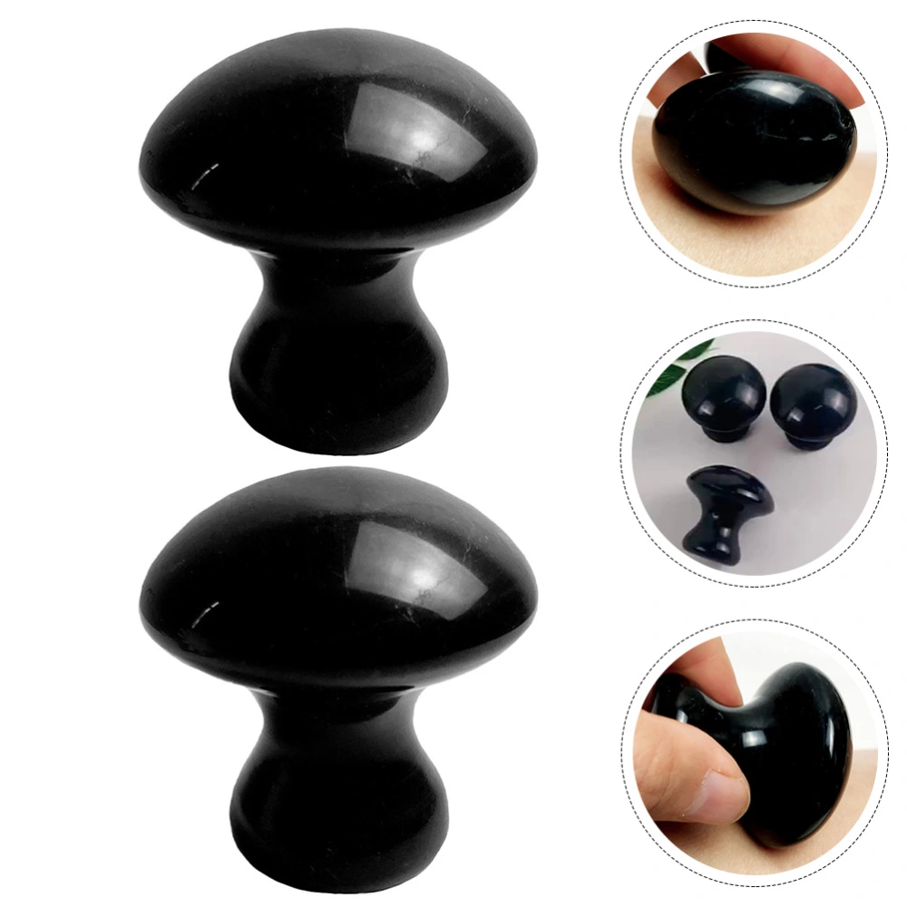 2pcs Mushroom Stones Beauty Facial Body Massagers Facial Body Beauty Massagers