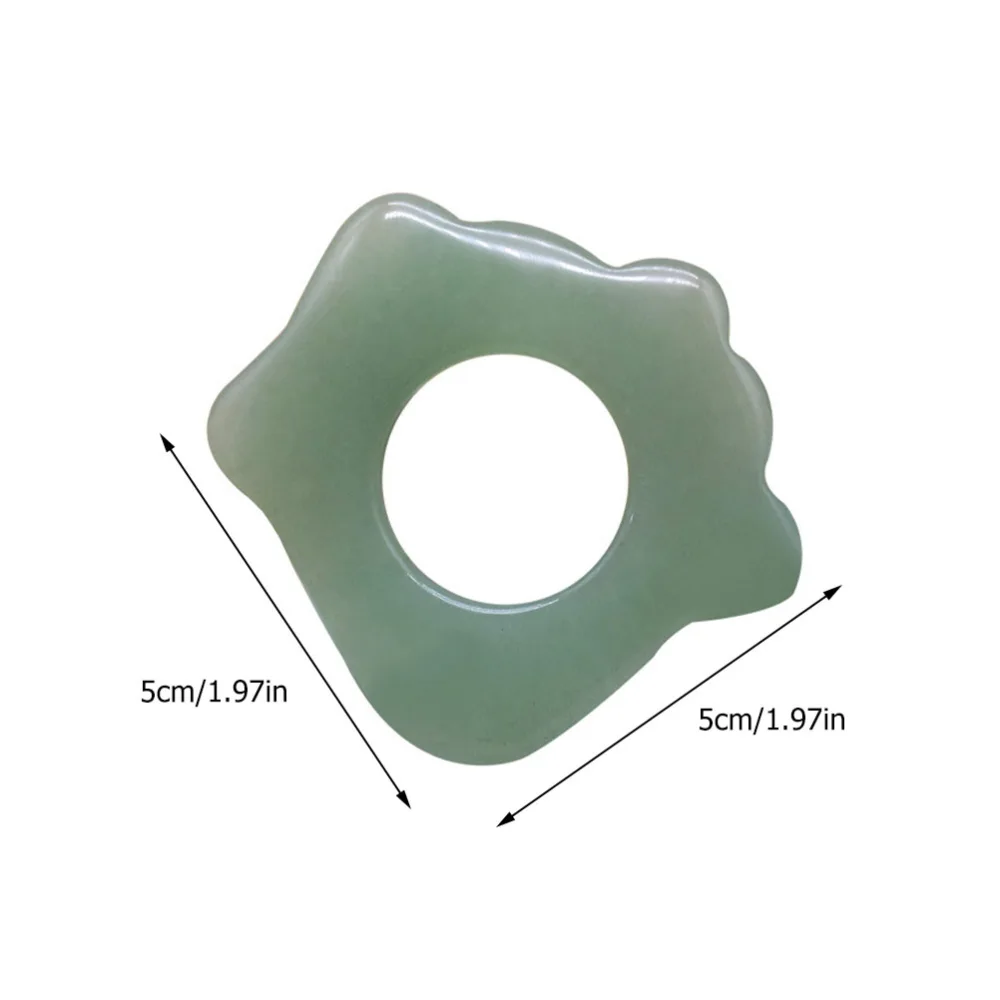 1pc Jade Scraping Board Ring Shape Body Massage Scraper Face Scraping Tool