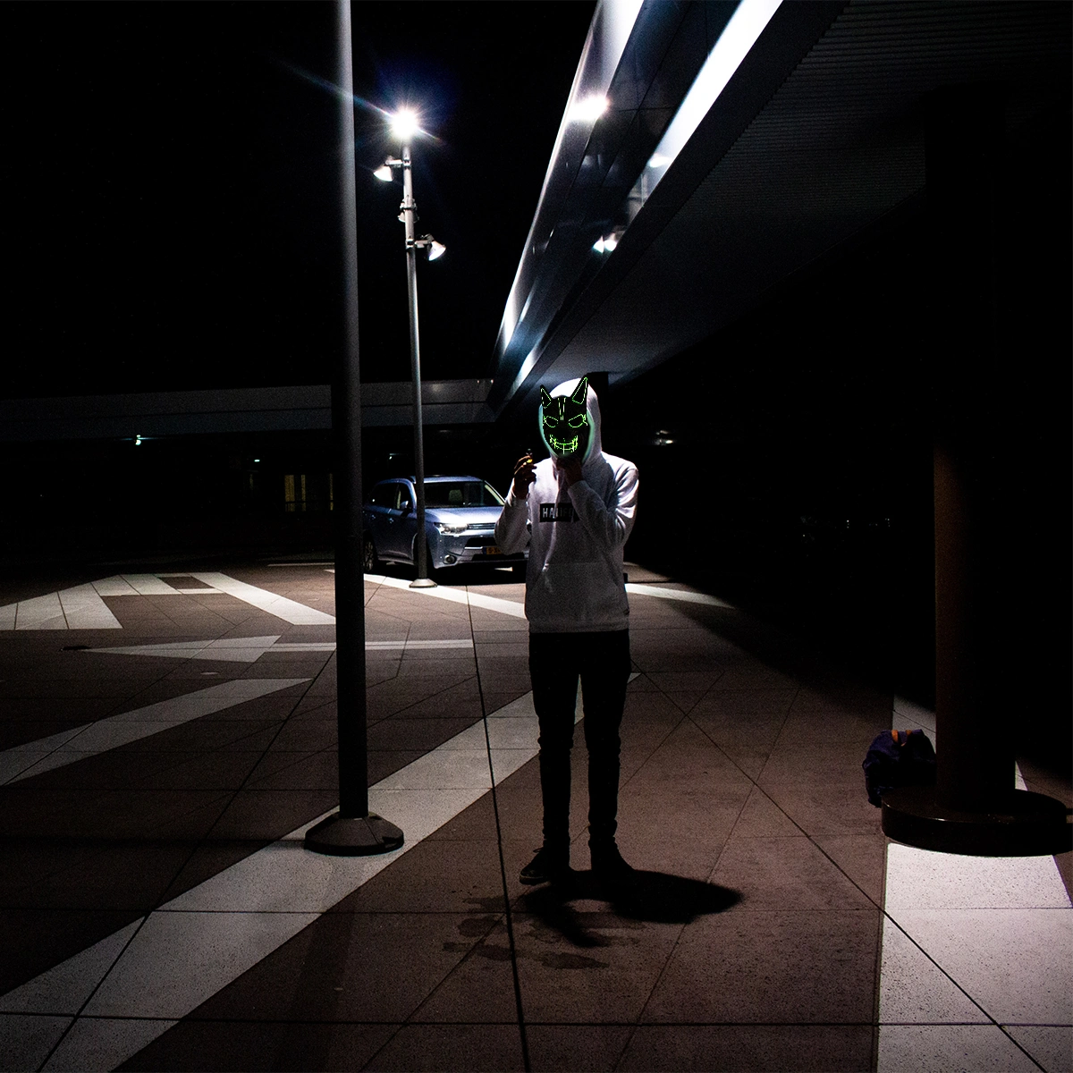 Halloween LED Mask Luminous Mask Scary Halloween Party Mask Horror Mask