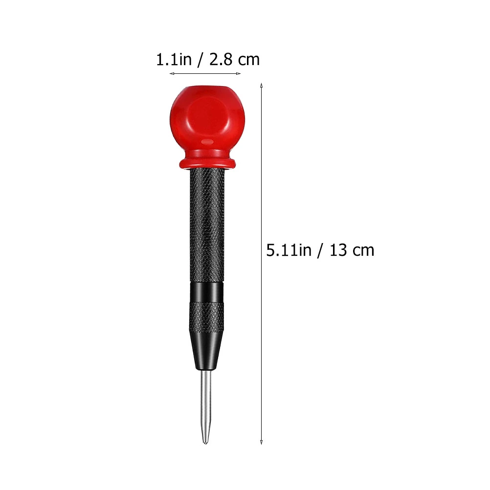 2pcs Center Punch Spring Loaded Position Checking Tool Steel Center Punch Supply
