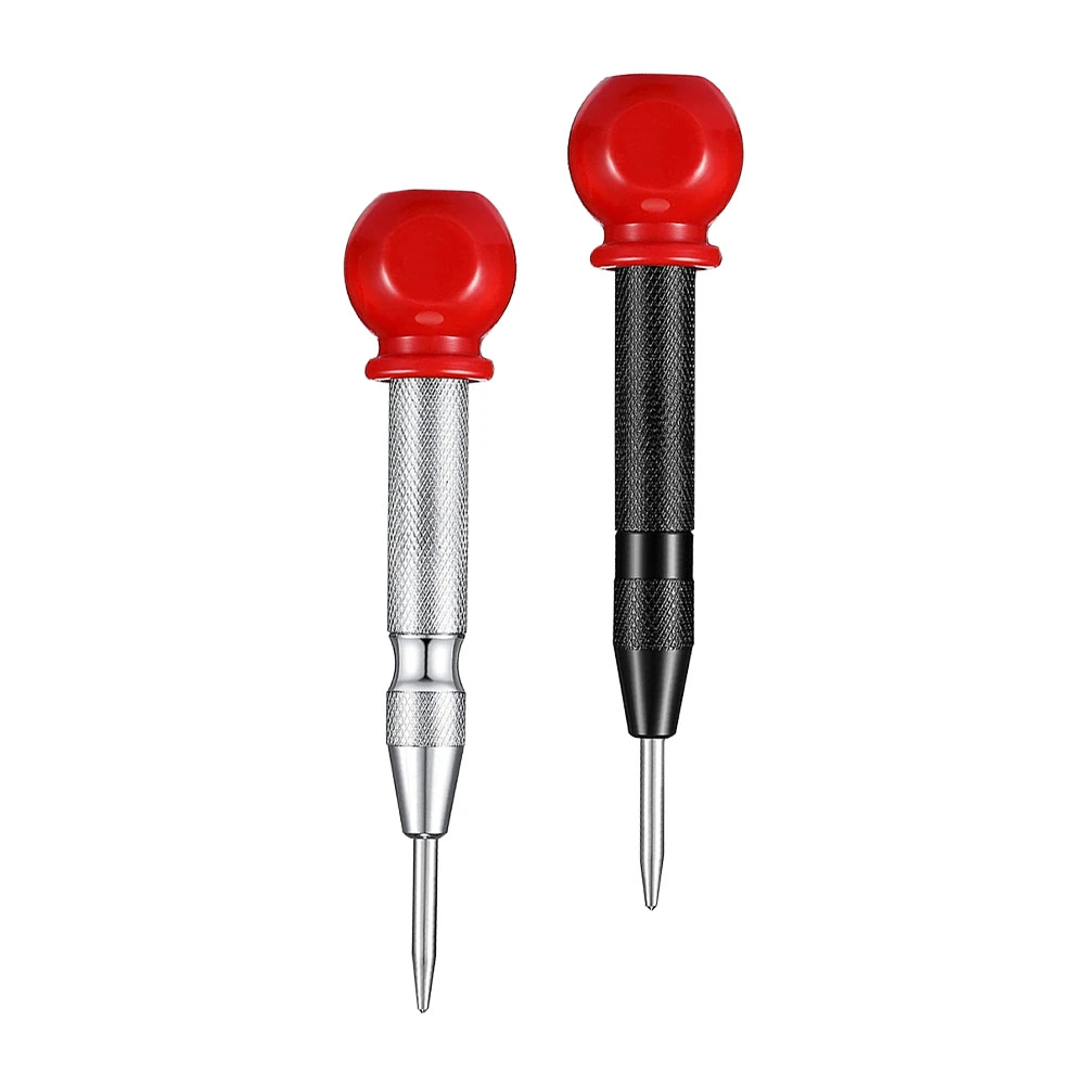2pcs Center Punch Spring Loaded Position Checking Tool Steel Center Punch Supply