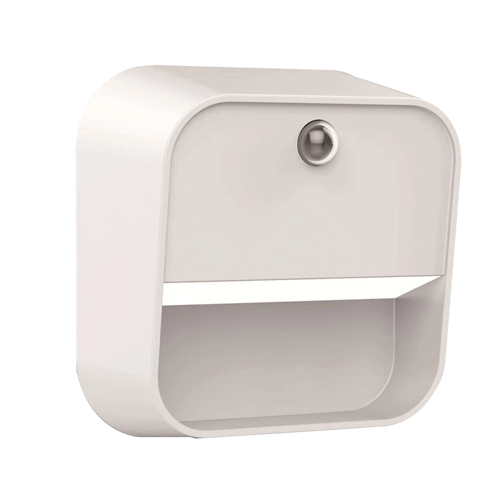 LED Smart Human Body Motion Sensor Night Light Cabinet Corridor Lamp LED Intelligent Night Light 2700-3200K without Battery (Warm White Light)