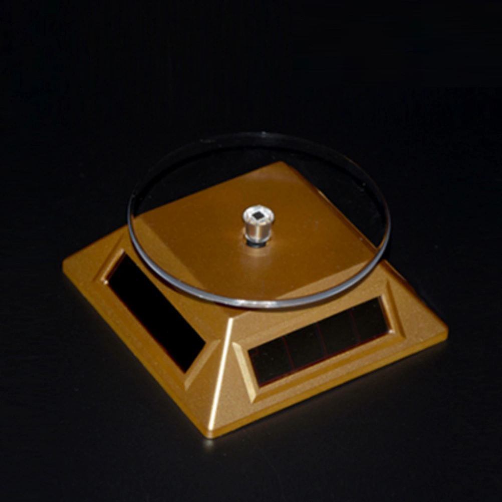 Solar Powered Display Cellphone Watches Jewelry Display Stand without Battery (Golden)