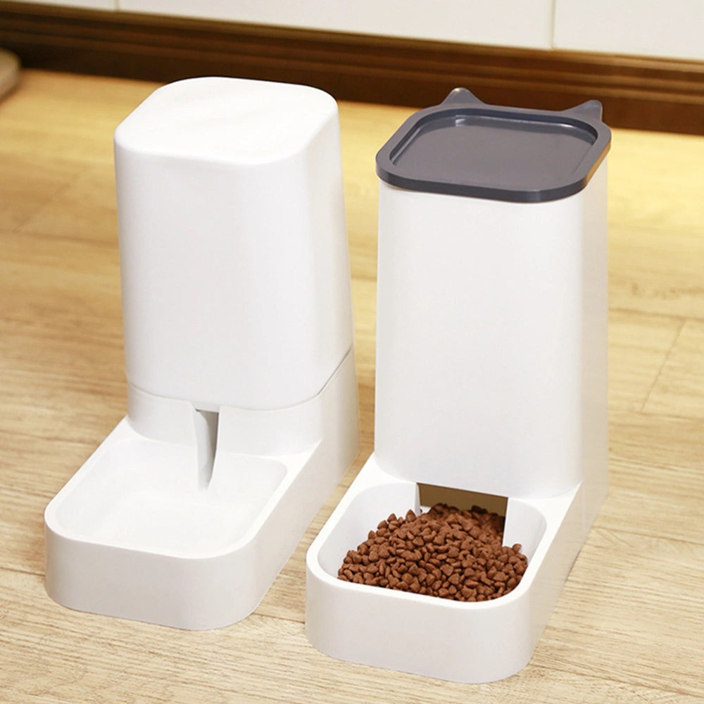 1Pc Plastic Dog Cat Food Container Pet Food Feeder Automatic Pet Feeder