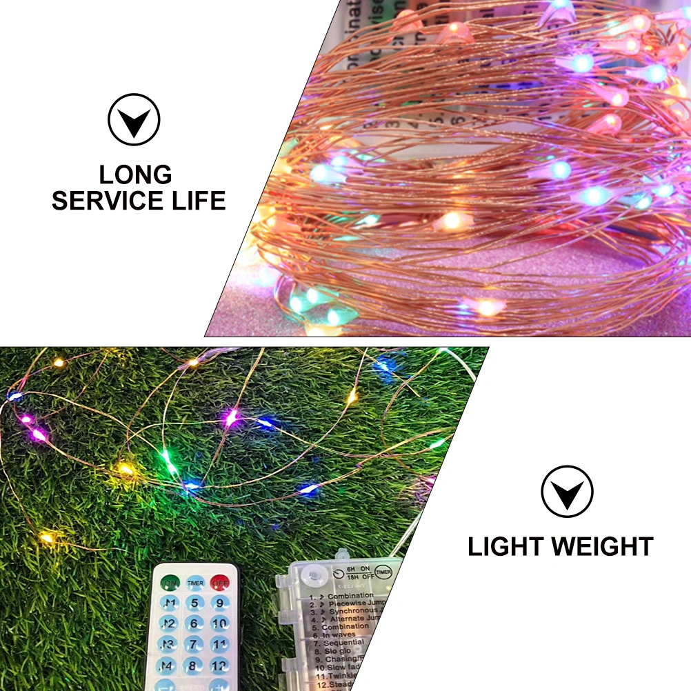 1 Set Music Copper Wire Light Waterproof Lamp String LED String Lights