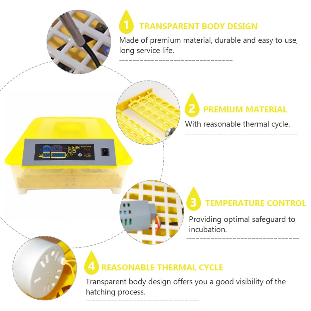 Egg Incubator Fully Automatic Egg Hatcher Useful Egg Hatching Tool (EU Plug)