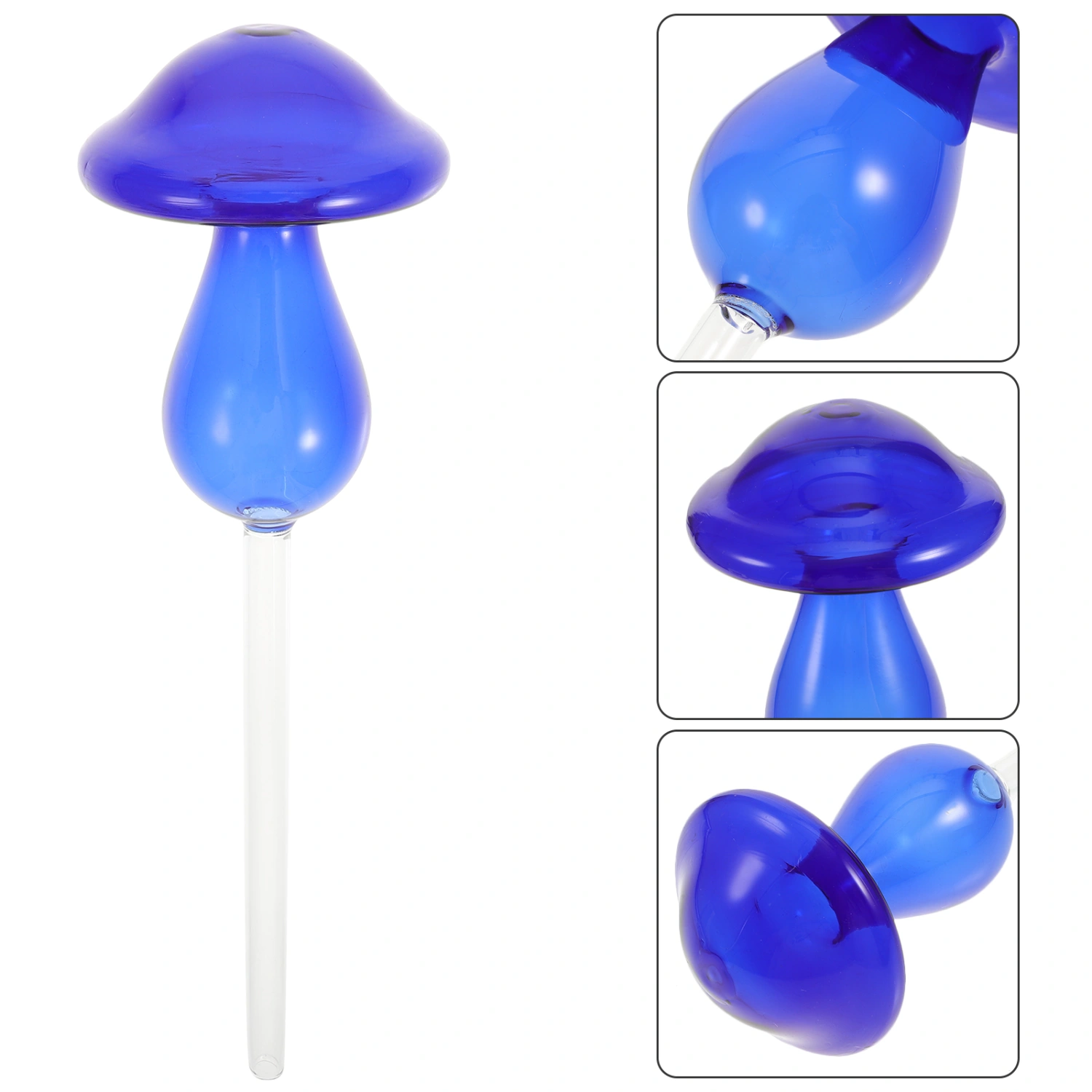 Glass Mushroom Automatic Watering Insert Glass Clear Self-watering Device Random Color