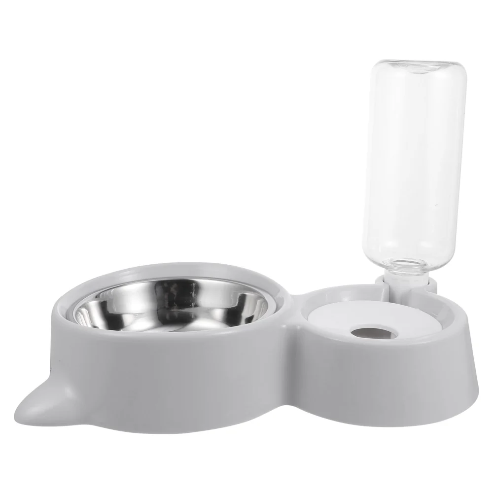 Dog Feeder Bowl Double Dog Bowls Water Dispenser Pet Automatic Water Feeder