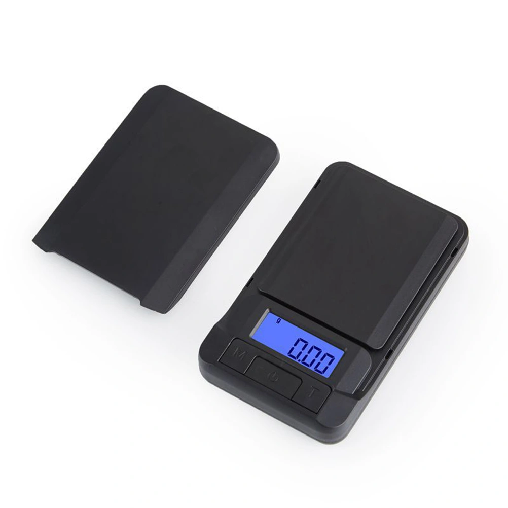 1PC Mini Portable Electronic Scale Tea Powder Jewelry Scale Small Table Scale for Home Store Use 500g/0.1g Black