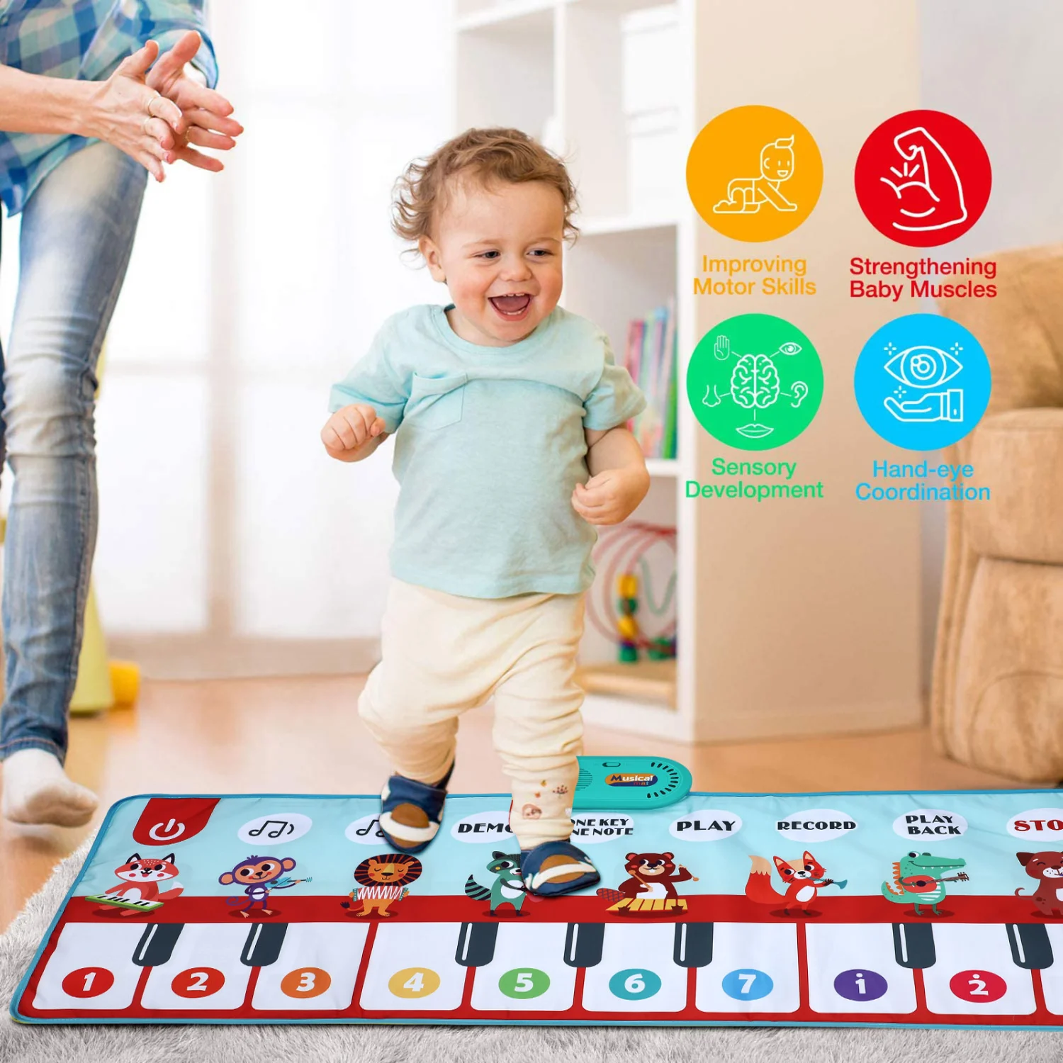 Musical Toys for Toddlers Piano Mat for Kids Dancing Toys Educational Toy
