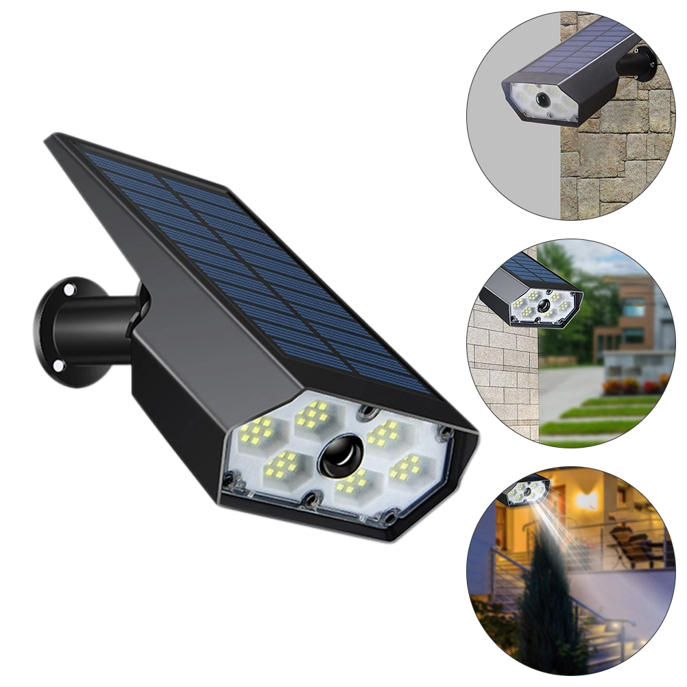 1Pc Solar Wall Lamp Human Body Induction Simulation Monitoring Lamp for Outdoor