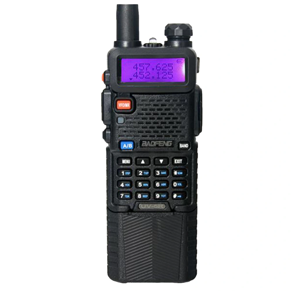 Dual Band Wireless Radio UHF FM Transceivers Walkie Talkies with EU Plug (Black)