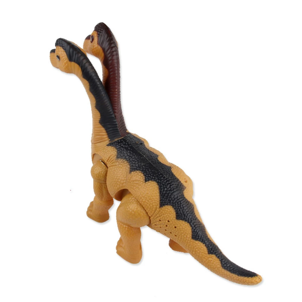 1pc Simulation Two-headed Dinosaur Model Electric Lighting Sound Toy without Battery (Random Color)