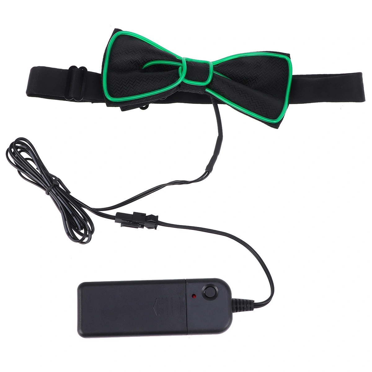 Party Flashing Bow Tie LED Glowing Tie Luminous Bow Tie Collar Party Performance Tie (Dark Green)