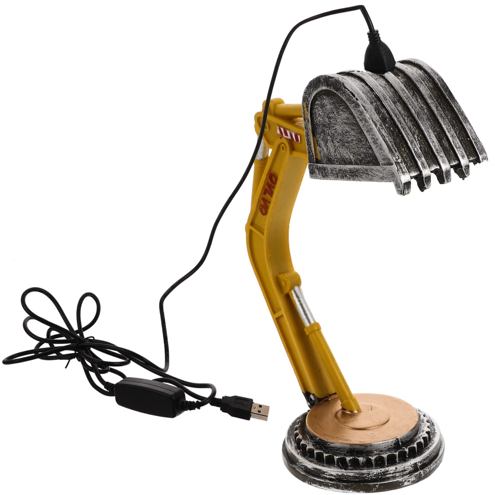 Excavator Table Lamp Minimalist Bedside Table Lamp for Kids Bedroom Nursery Room Decor