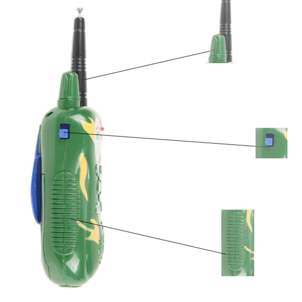 2Pcs Mini Intercom Electronic Walkie Talkie Radio Handheld Toys for Kids Children Without Battery