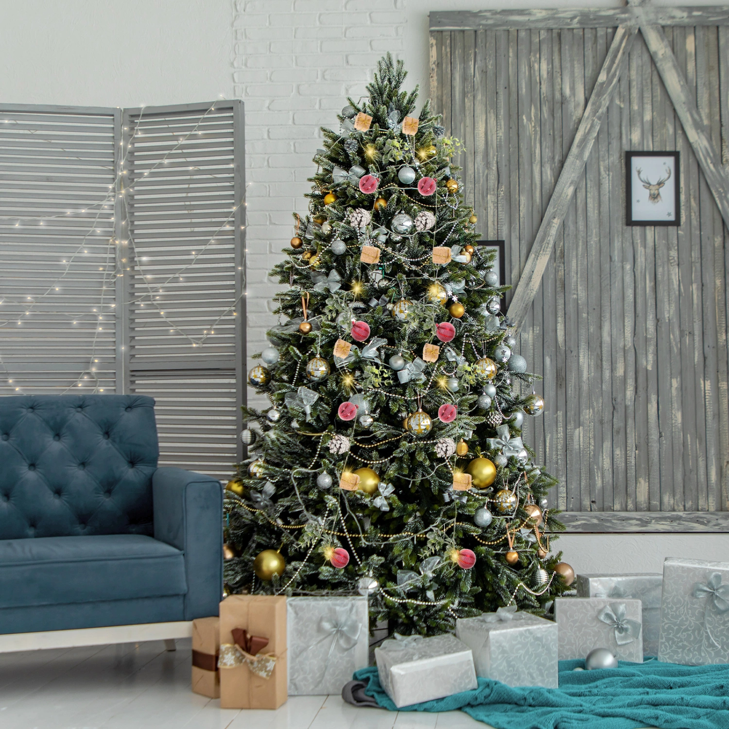 Christmas String Light 20-LED Christmas Decorations Indoor Decor No Battery