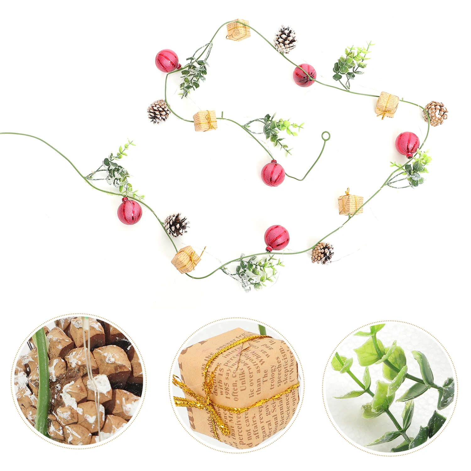 Christmas String Light 20-LED Christmas Decorations Indoor Decor No Battery