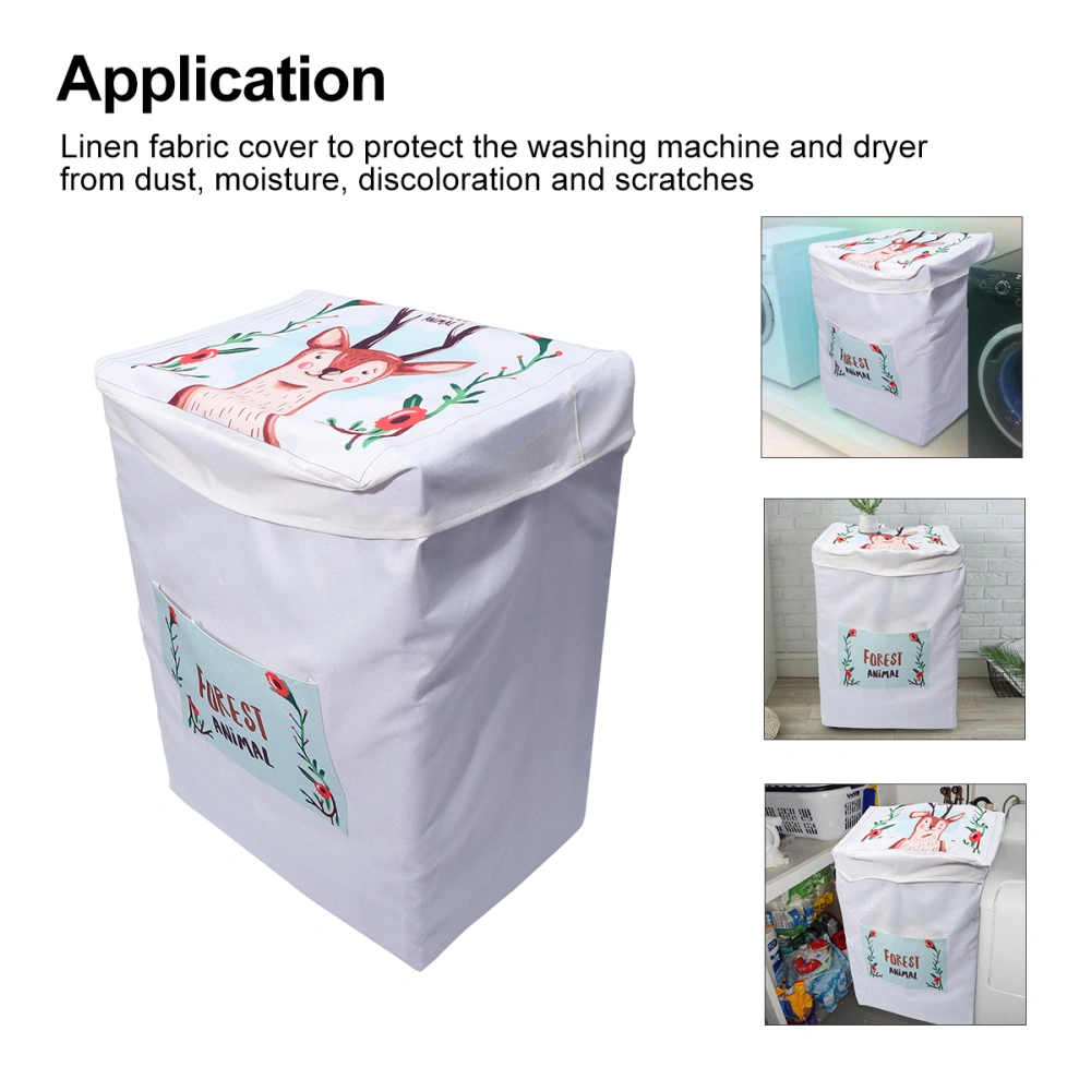 Waterproof Washing Machine Full Cover 54x55x85cm Dustproof Washer Dryer Cover