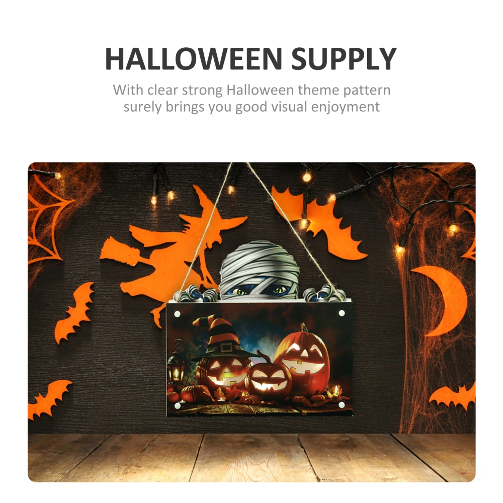 Halloween Door Sign Decorative Wall Decor Wear-resistant Wall Sign Halloween Supply