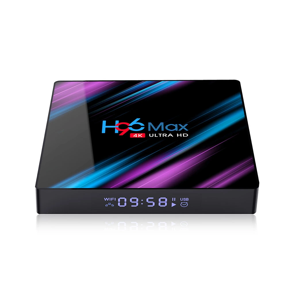 RK3318 TV Box Set Box Android 10.0 Plus Network TV Box Ultra Media Box with EU Plug without Battery(4GB Add 64GB)