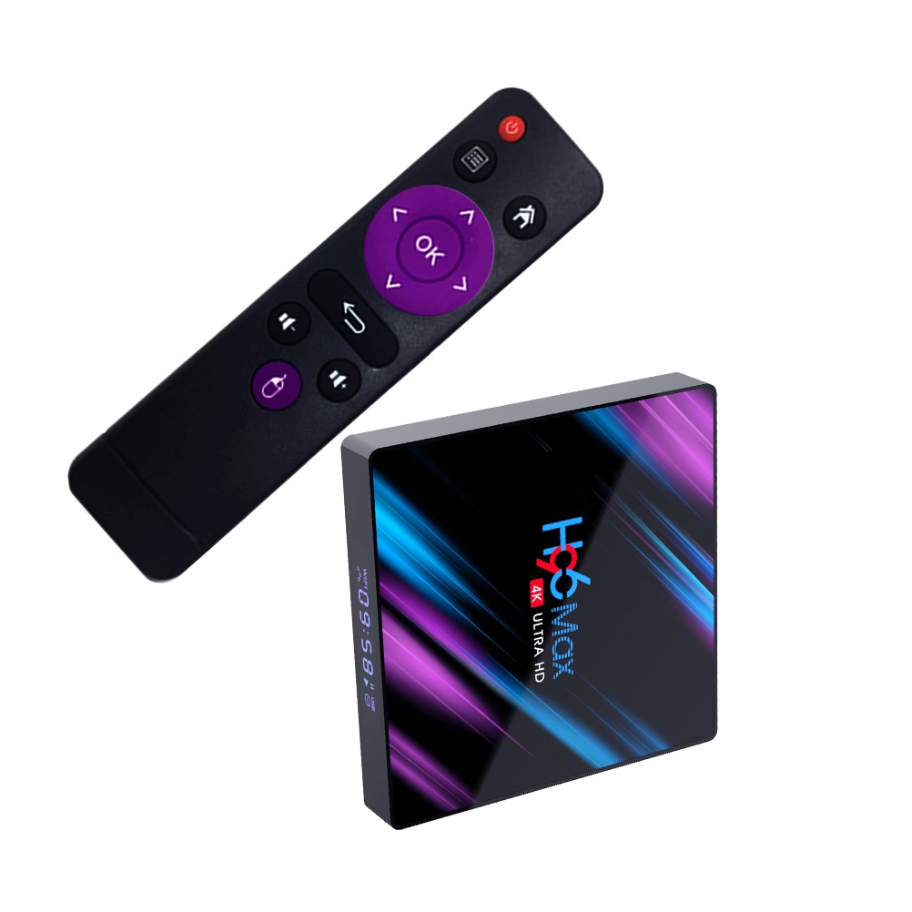 RK3318 TV Box Set Box Android 10.0 Plus Network TV Box Ultra Media Box with EU Plug without Battery(4GB Add 64GB)