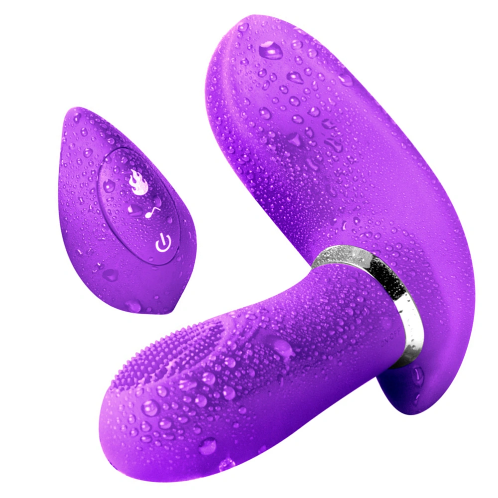 Wearable Massage Wand Vibrator Adult Sex Toy G-Spot Vibrator for Women(Purple)