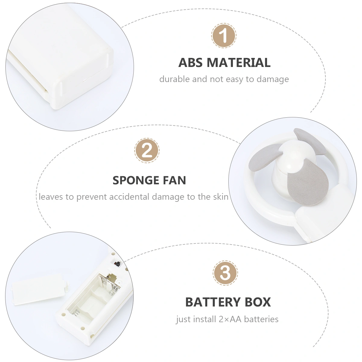 1 Pc Handheld Mini Fan Portable Fan Summer Cooling Fan for Home Office School